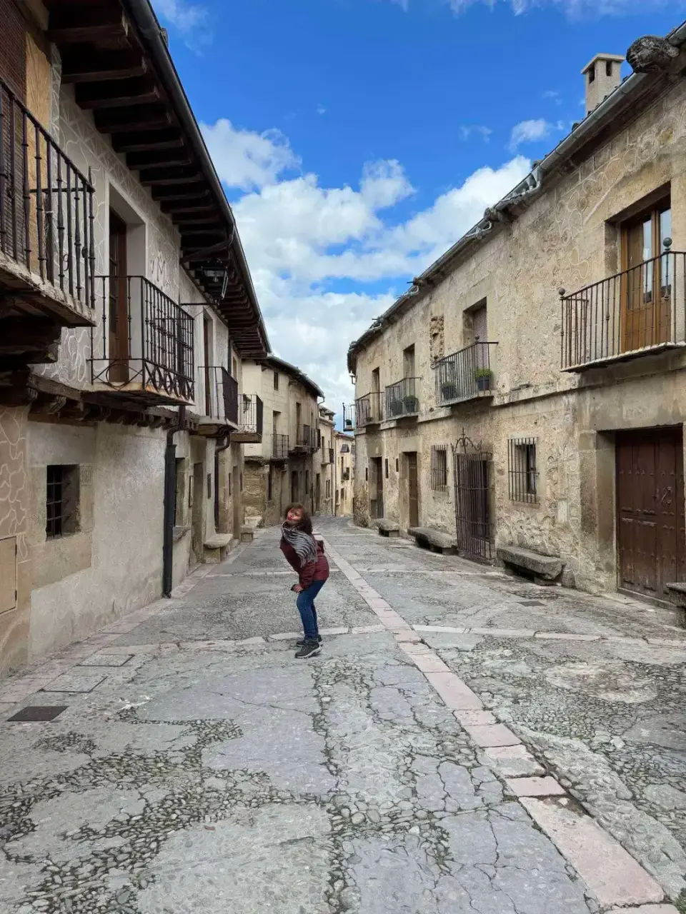 Calle empedrada de Pedraza